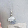 Cute Cloud Raindrop Keychain – Phone Lanyard & Bag Charm Novelty Keychain Axl A1