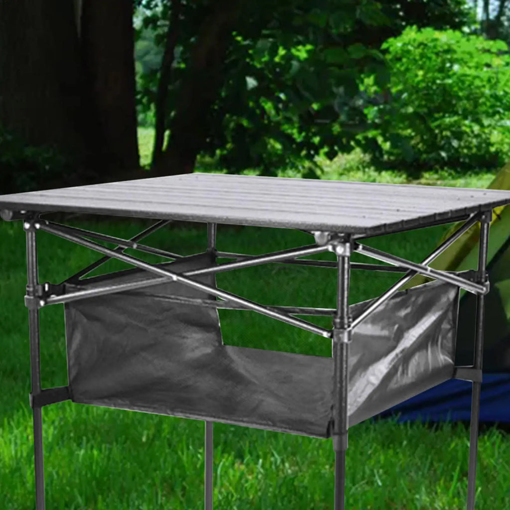 Hangable Under Table Storage Bag – Camping Picnic Organizer Camping Table Organizer Axl