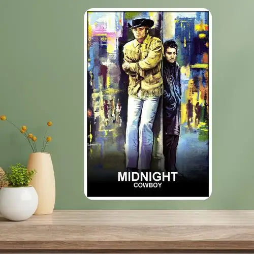 Midnight Cowboy Metal Movie Poster Sign | Vintage Wall Art Metal Wall Sign Axl aluminum sign aluminum 40x30cm