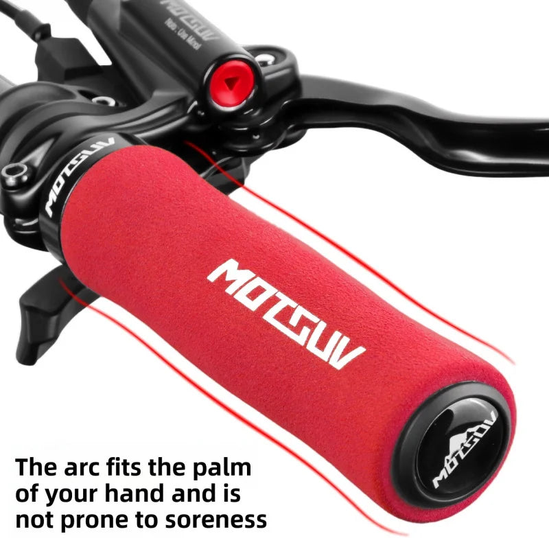 Lock-On Wave Sponge MTB Handlebar Grips – Anti-Slip & Comfort Bike Handlebar Grips Axl