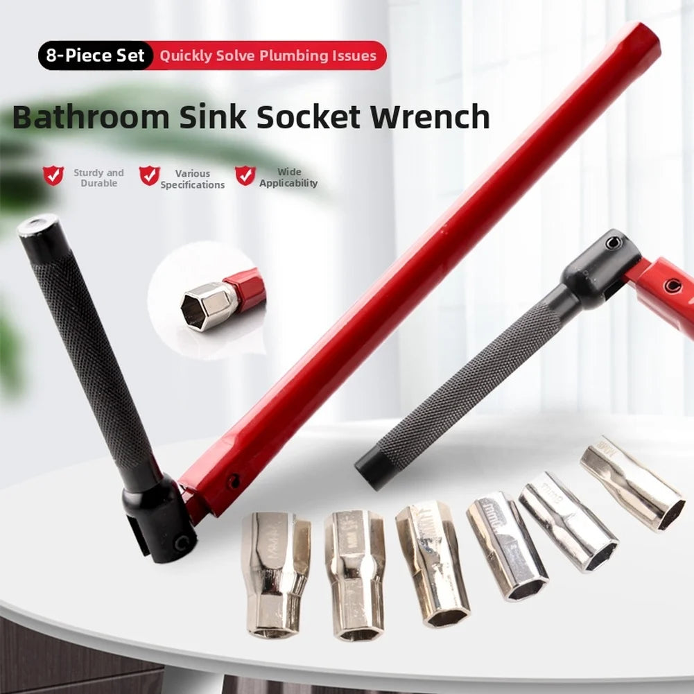 Sink Faucet Wrench Socket Set – Kitchen & Bathroom Plumbing Kit Plumbing Wrench Set Axl