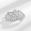 Huitan Dainty CZ Hoop Earrings – Cubic Zirconia Women's Jewelry Hoop Earrings Axl E4917
