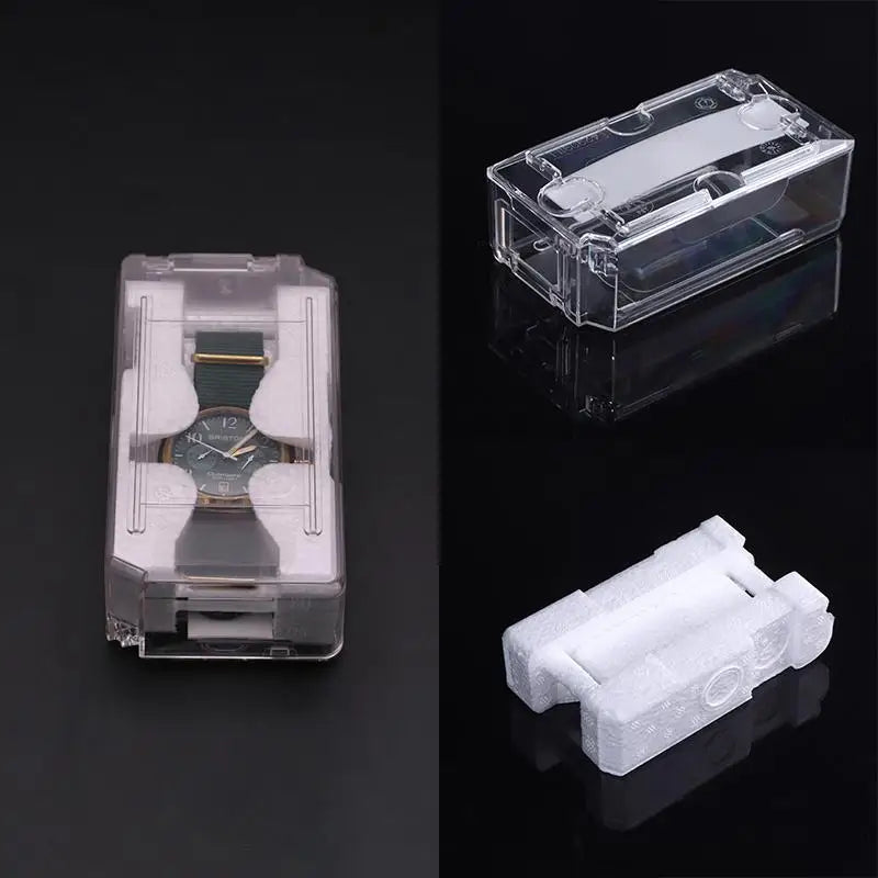Transparent Single Grid Watch Box – Vintage Jewelry Storage Case Watch Storage Box Axl