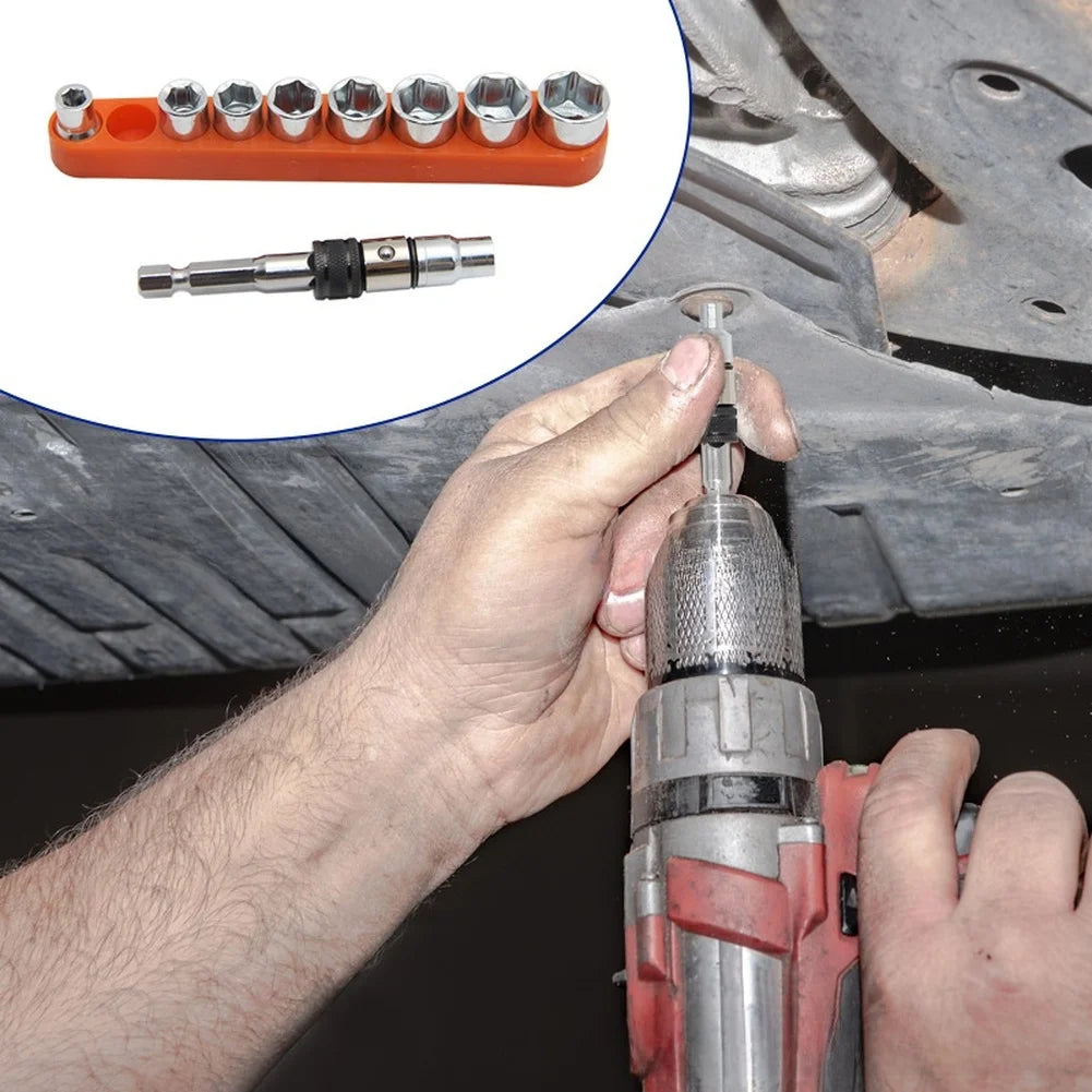2-in-1 Socket Adapter & Bit Holder – 1/4" Quick-Lock Bar Bit Holder Adapter Axl