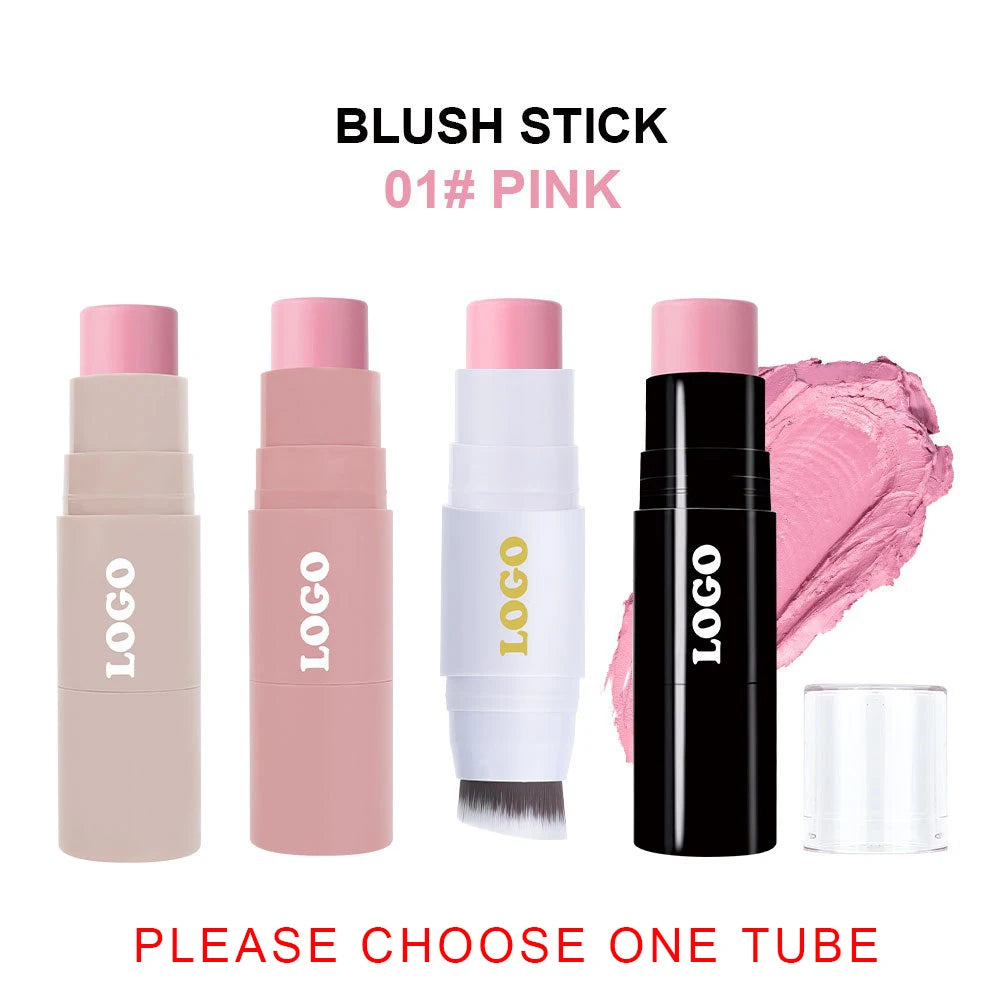 Waterproof Blush Stick – Long-Lasting Pigment Face Blusher Blush Stick Axl Blush 01 1pcs NO LOGO