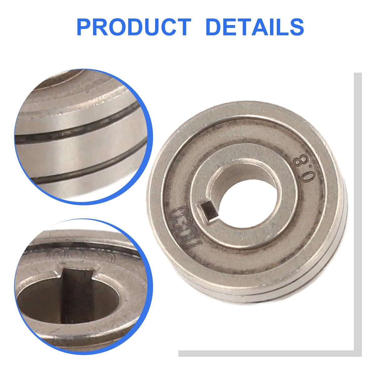 MIG Welder Wire Feed Guide Wheel – V & U Groove 0.6–1.2mm Wire Feed Roller Axl V0.6-0.8 China Mainland