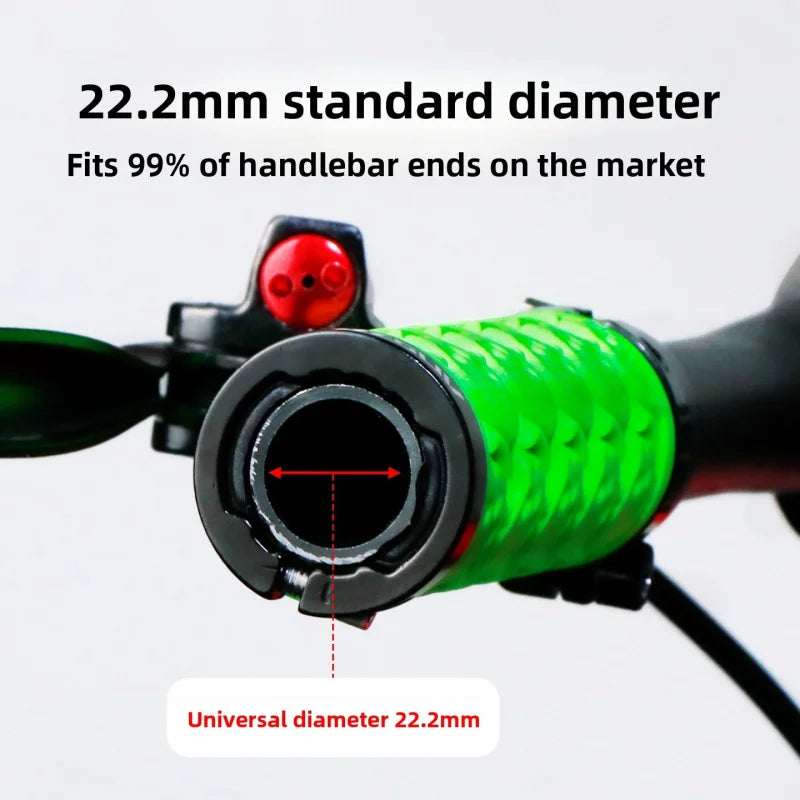 TPE Skull Double Lock-On Bike Handlebar Grips | MTB & Folding Bike Handlebar Grips Axl
