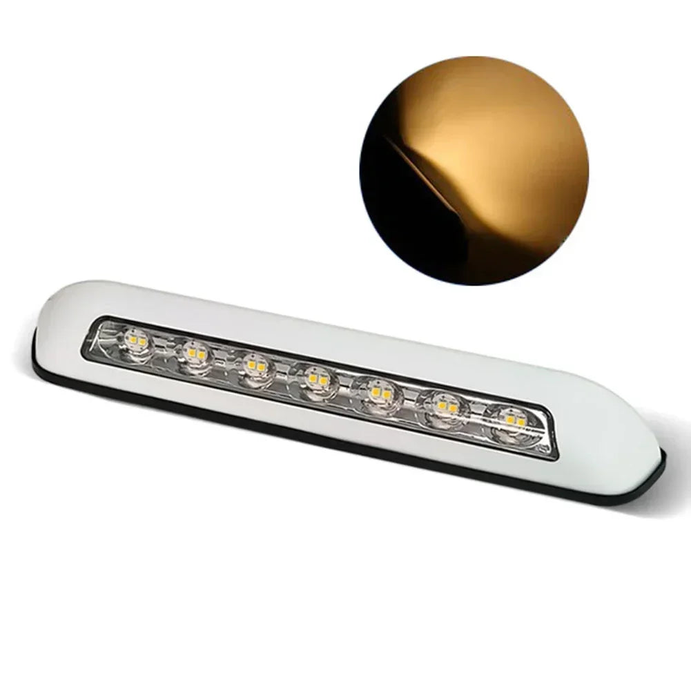 12V LED Awning Porch Light 8W – Waterproof RV Caravan Lamp RV Awning Light Axl white-B