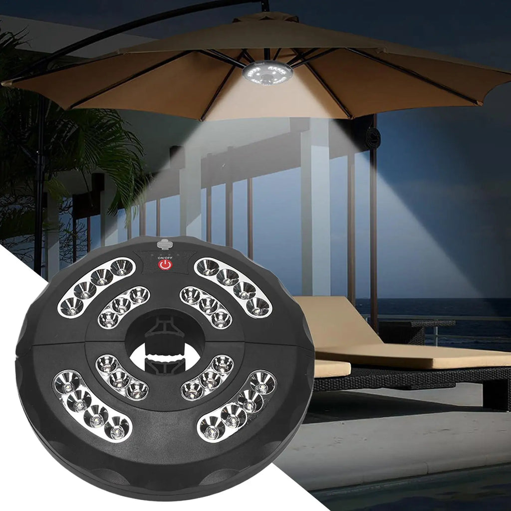 Rechargeable Patio Umbrella Pole Light – 28 LED Outdoor Lamp Outdoor Umbrella Light Axl