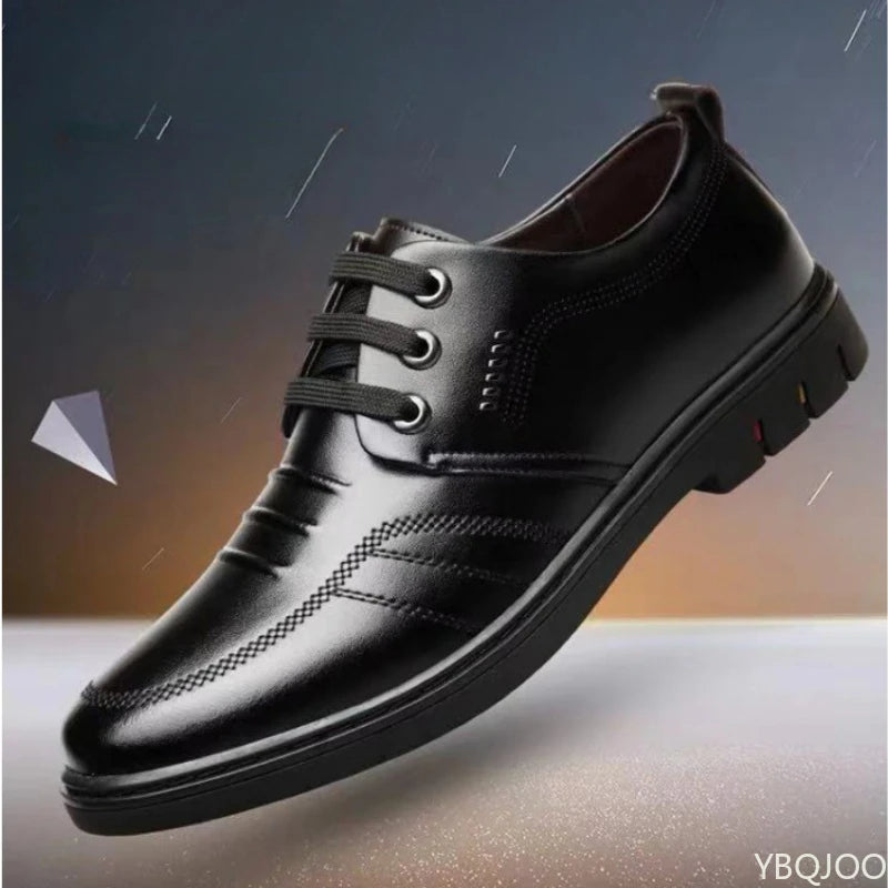 Men's Non-Slip Casual Business Flat Shoes – Soft EVA Sole Men's Dress Shoes Axl