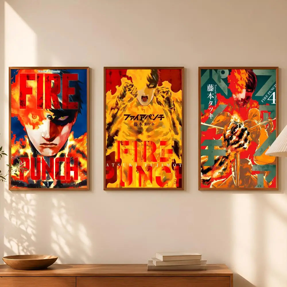 Fire Punch Anime Self-Stick PVC Wall Poster – HD Waterproof Art Anime Wall Poster Axl