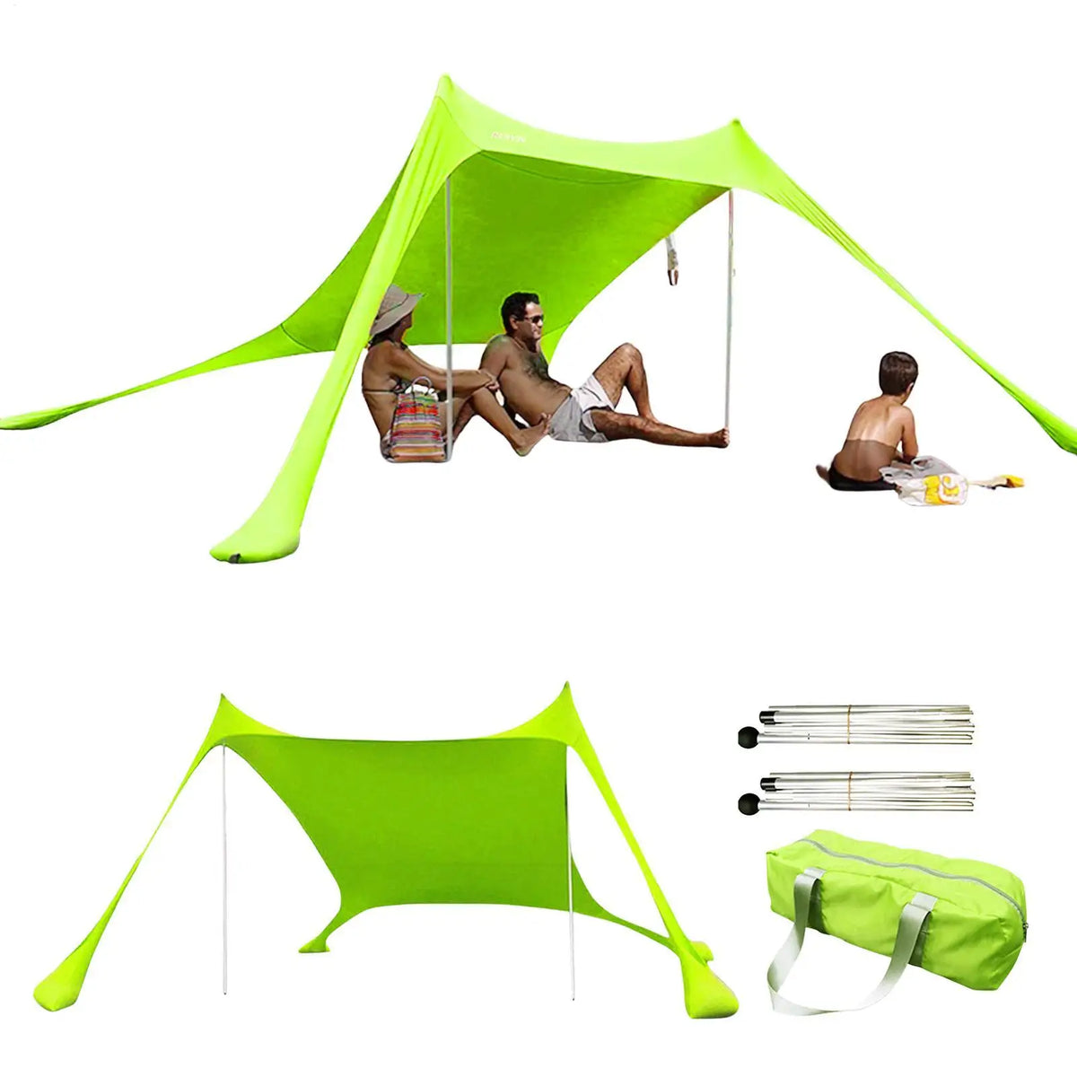 Pop-Up Beach Canopy Tent – UV Sun Shade, Camping & Picnics Beach Canopy Tent Axl