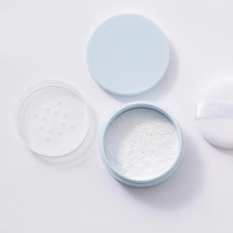 5g Refillable Loose Powder Jar with Puff & Sifter Lid Powder Jar Container Axl