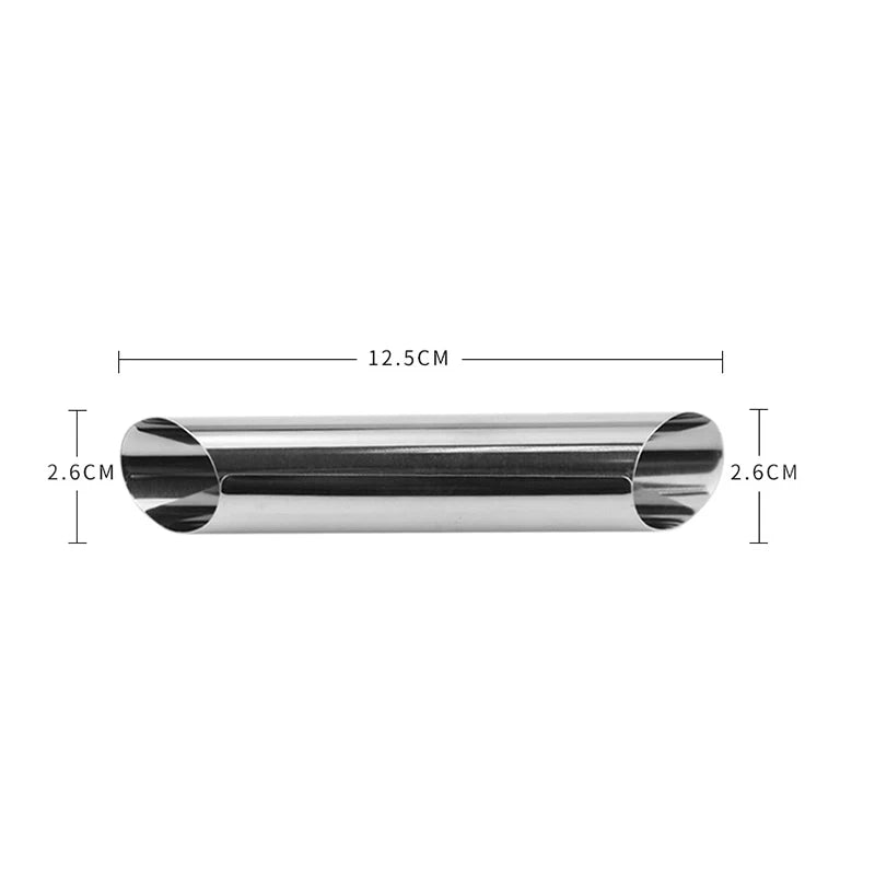 Stainless Steel Croissant Cone Tube Baking Molds | Cannoli Forms Pastry Baking Mold Axl Silver