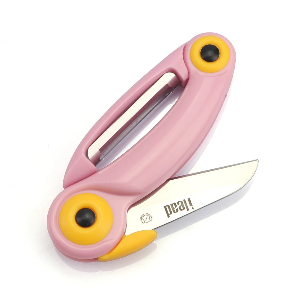 XUAN FENG 2-in-1 Folding Fruit Knife & Peeler | Camping Folding Fruit Knife Axl
