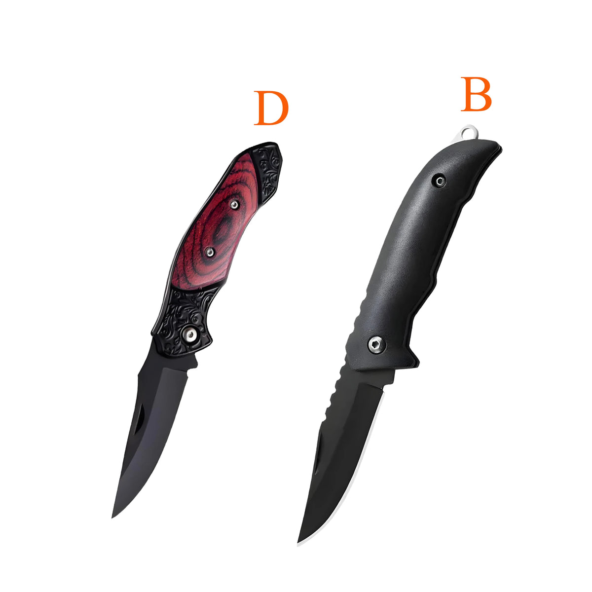 Stainless Steel Folding Paring Knife – Portable Kitchen Knife Folding Paring Knife Axl Knife-BD-2PCS