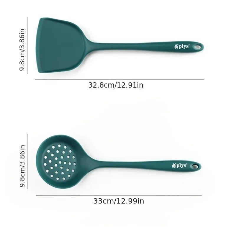 PLYS 5-Piece Silicone Spatula Cooking Utensil Set Silicone Utensil Set Axl