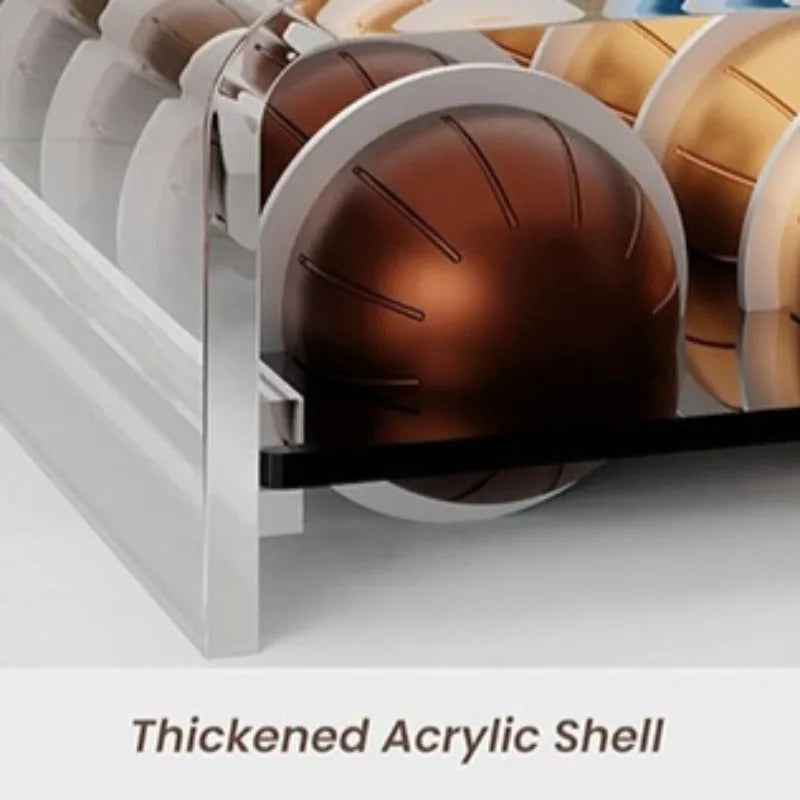 Acrylic Coffee Capsule Storage Rack – Modern Minimalist Organizer Coffee Pod Rack Axl