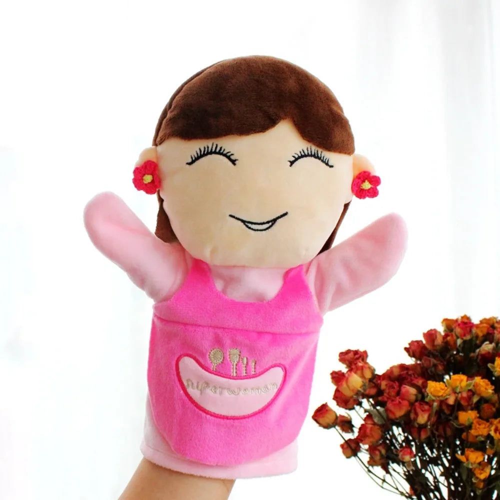 Plush Family Hand Puppets 25cm – Storytelling Finger Puppet Hand Puppet Toy Axl Mom
