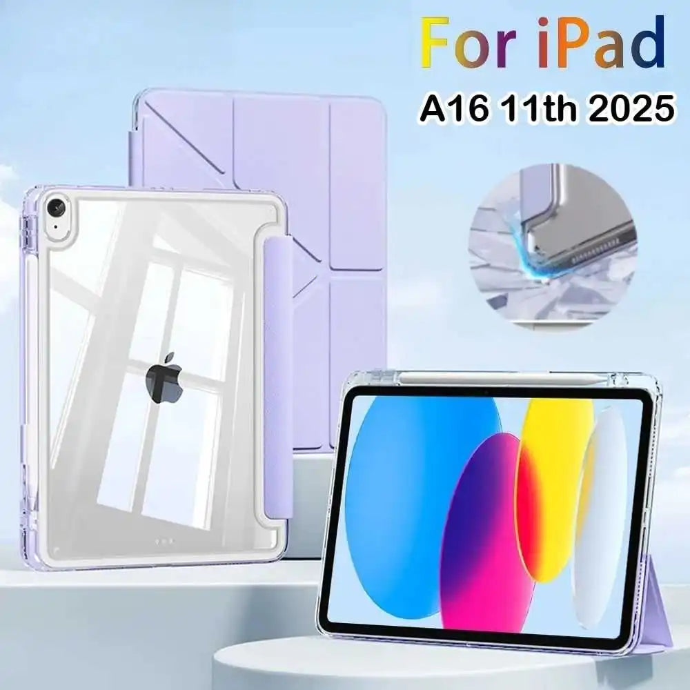 Y-Shaped Trifold Stand iPad Case – Air, Pro, Mini Cover iPad Stand Case Axl