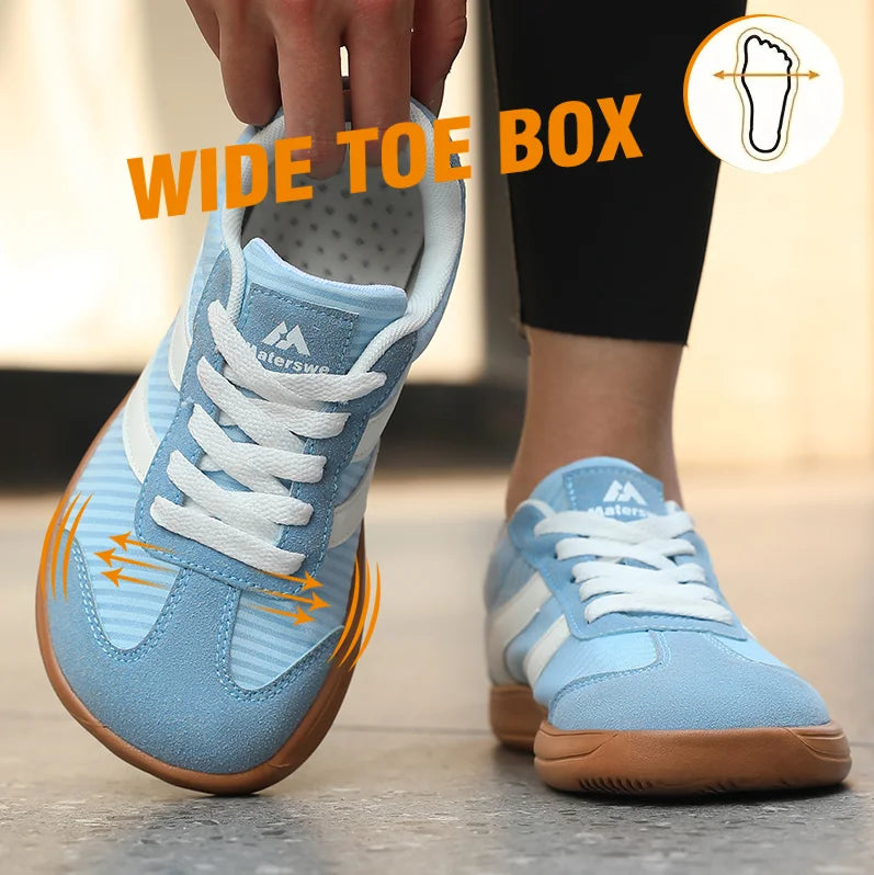 ZULIWAGN Women Wide Toe Barefoot Shoes | Lightweight Canvas Barefoot Canvas Shoes Axl