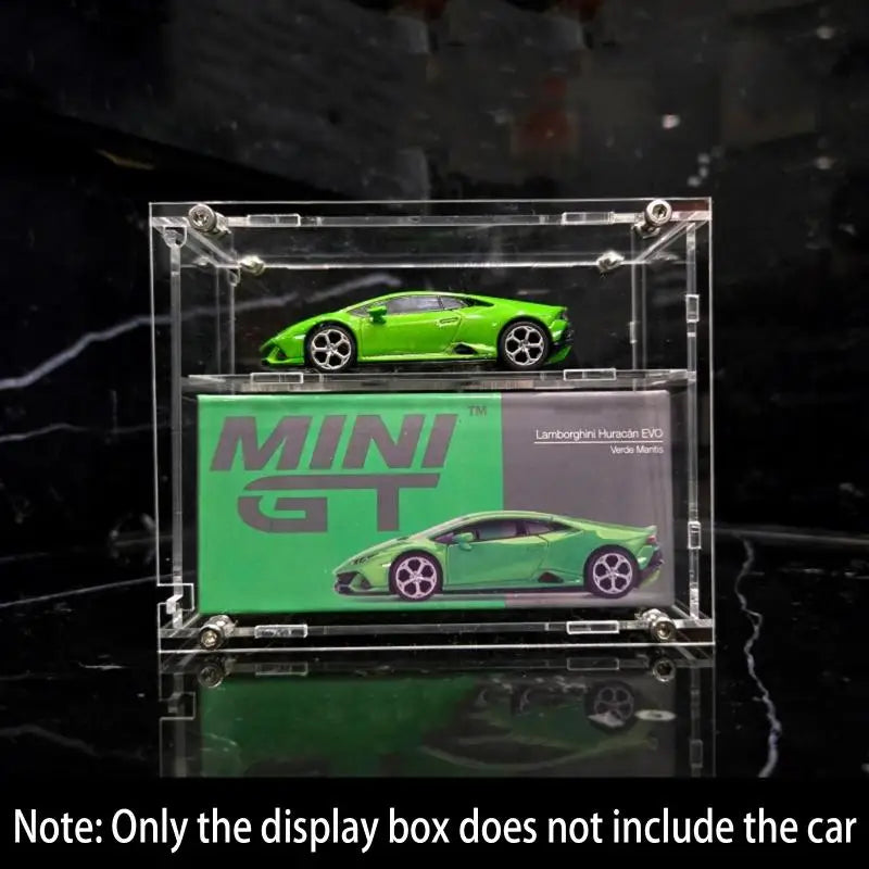 1/64 Acrylic Display Case for MiniGT Tomica Die-Cast Cars Acrylic Display Case Axl