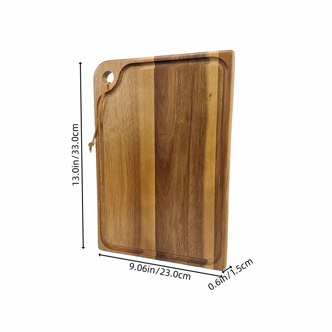 Large Acacia Wood Cutting Board – Meat, Veg, Fruit & Cheese Wood Cutting Board Axl Random wood grain C