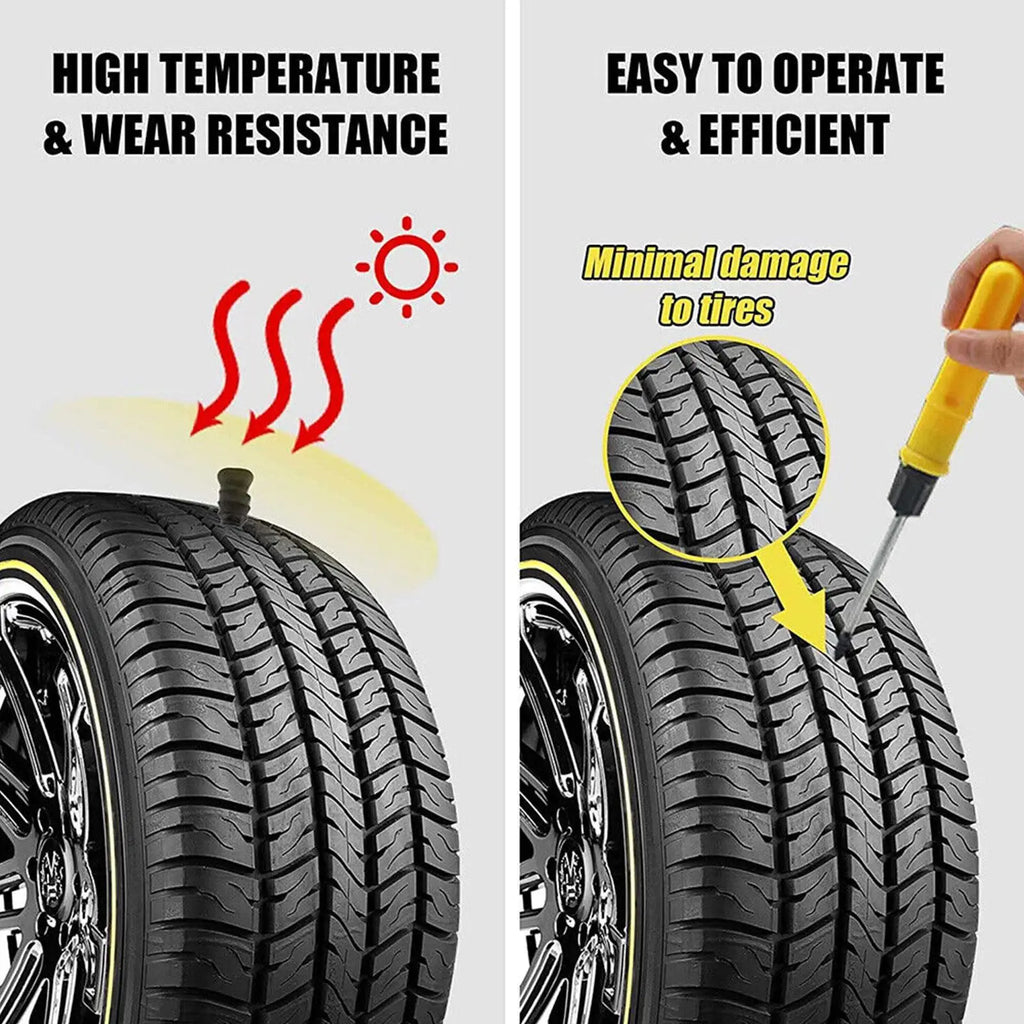 32-Piece Rubber Tire Repair Nail Kit – Car & Motorcycle Tire Repair Kit Axl