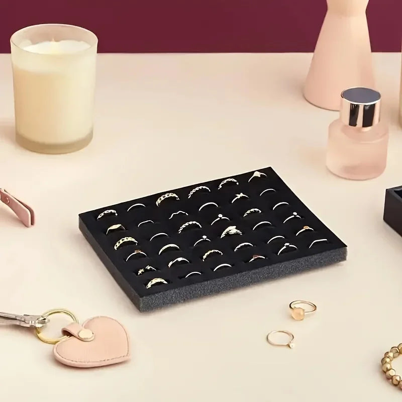 Velvet Jewelry Tray – Rings, Earrings, Necklaces Organizer Jewelry Display Tray Axl