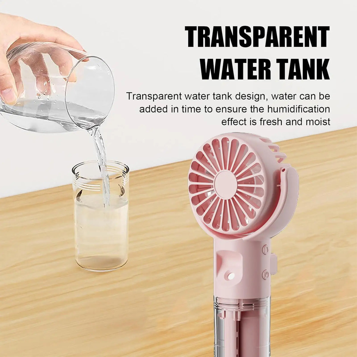 Handheld Misting Fan – USB Rechargeable Portable Mini Cooler Handheld Misting Fan Axl