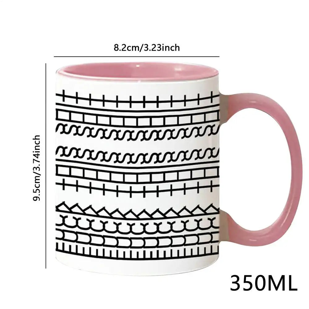 Ceramic Coffee Mug – Microwave-Safe Fun Design Cup Ceramic Coffee Mug Axl Pink 350ml