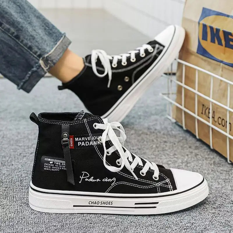 Men's Canvas Sneakers – Non-Slip Casual Lace-Up Sports Shoes Canvas Sneakers Axl
