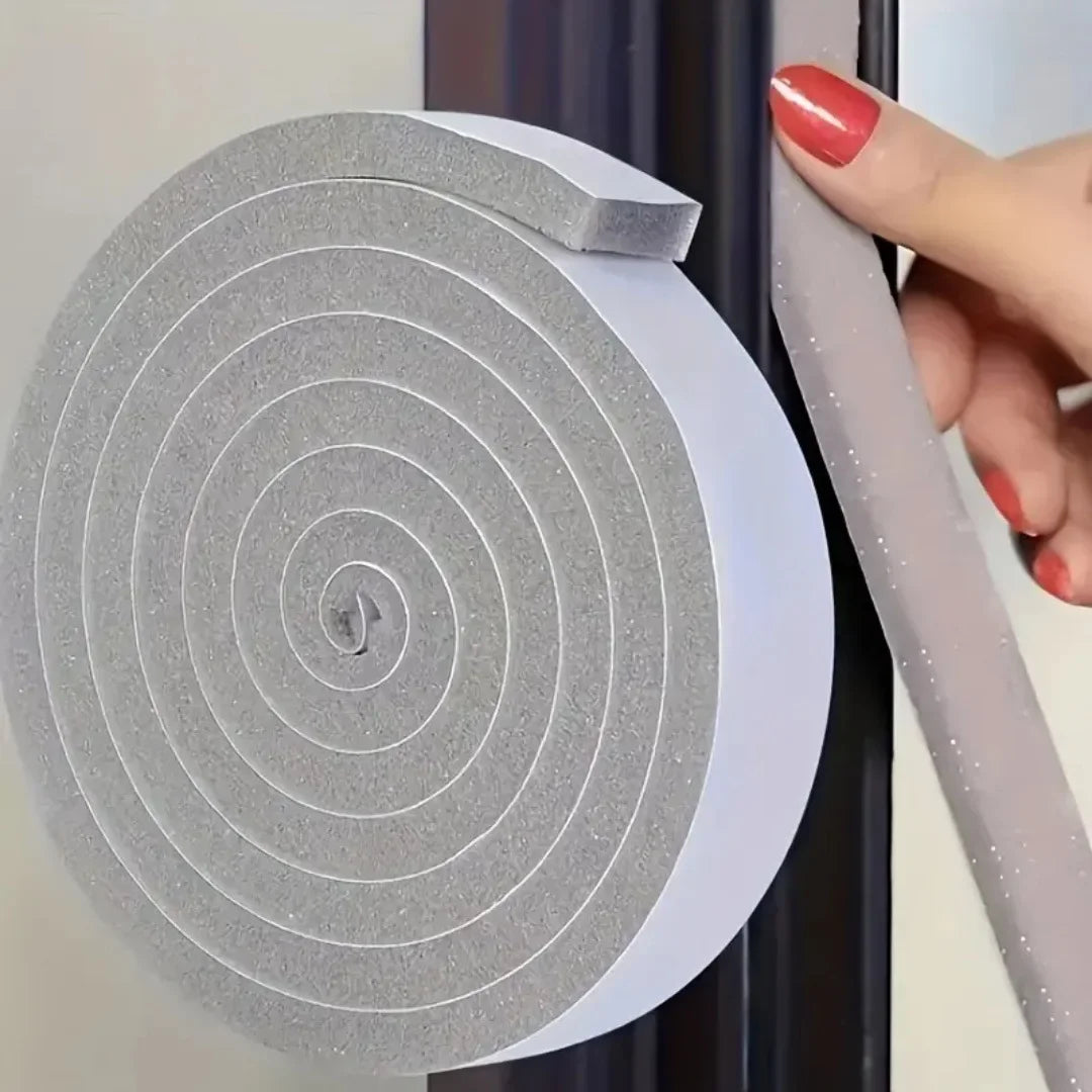 PU Foam Seal Strip Tape – Self-Adhesive Weather Stripping 2M/4M Foam Weather Stripping Axl
