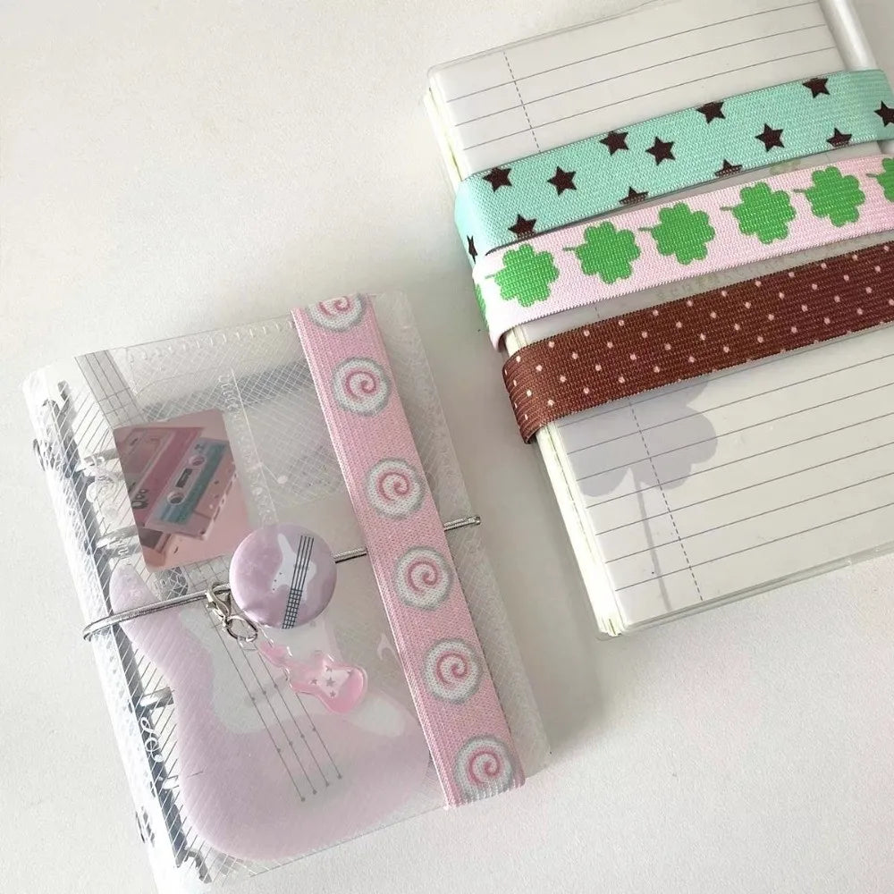 Elastic Notebook Straps for A7 M5 Planner & Scrapbook | Kawaii Planner Notebook Strap Axl