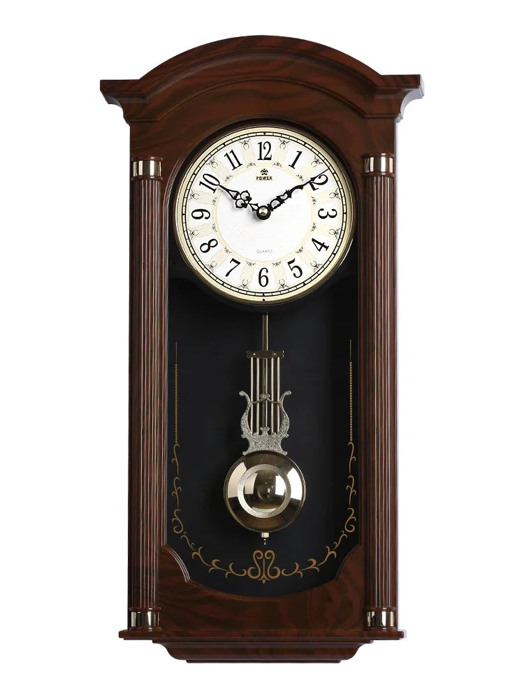 Large Retro Pendulum Wall Clock – Shabby Chic Antique Decor Decorative Wall Clock Axl