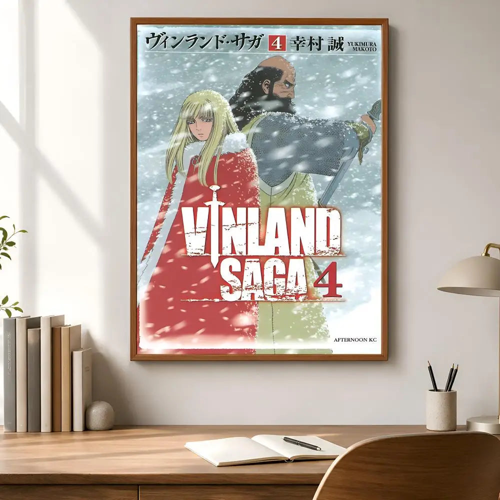 Vinland Saga Poster – Self-Adhesive Waterproof Wall Art Print Wall Art Poster Axl