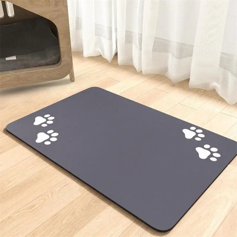 Diatomaceous Earth Pet Placemat – Non-Slip Absorbent Food Mat Pet Feeding Mat Axl E 40X60cm