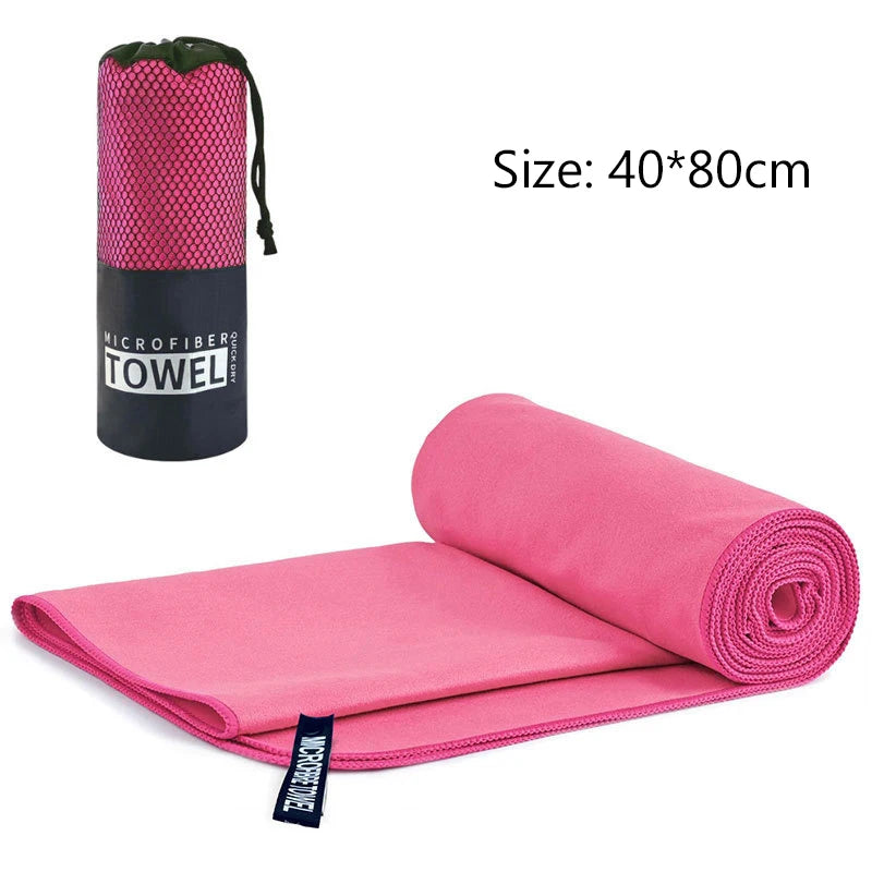 Quick-Dry Microfiber Sports Towel 40x80cm – Gym Beach Travel Microfiber Sports Towel Axl Rose red