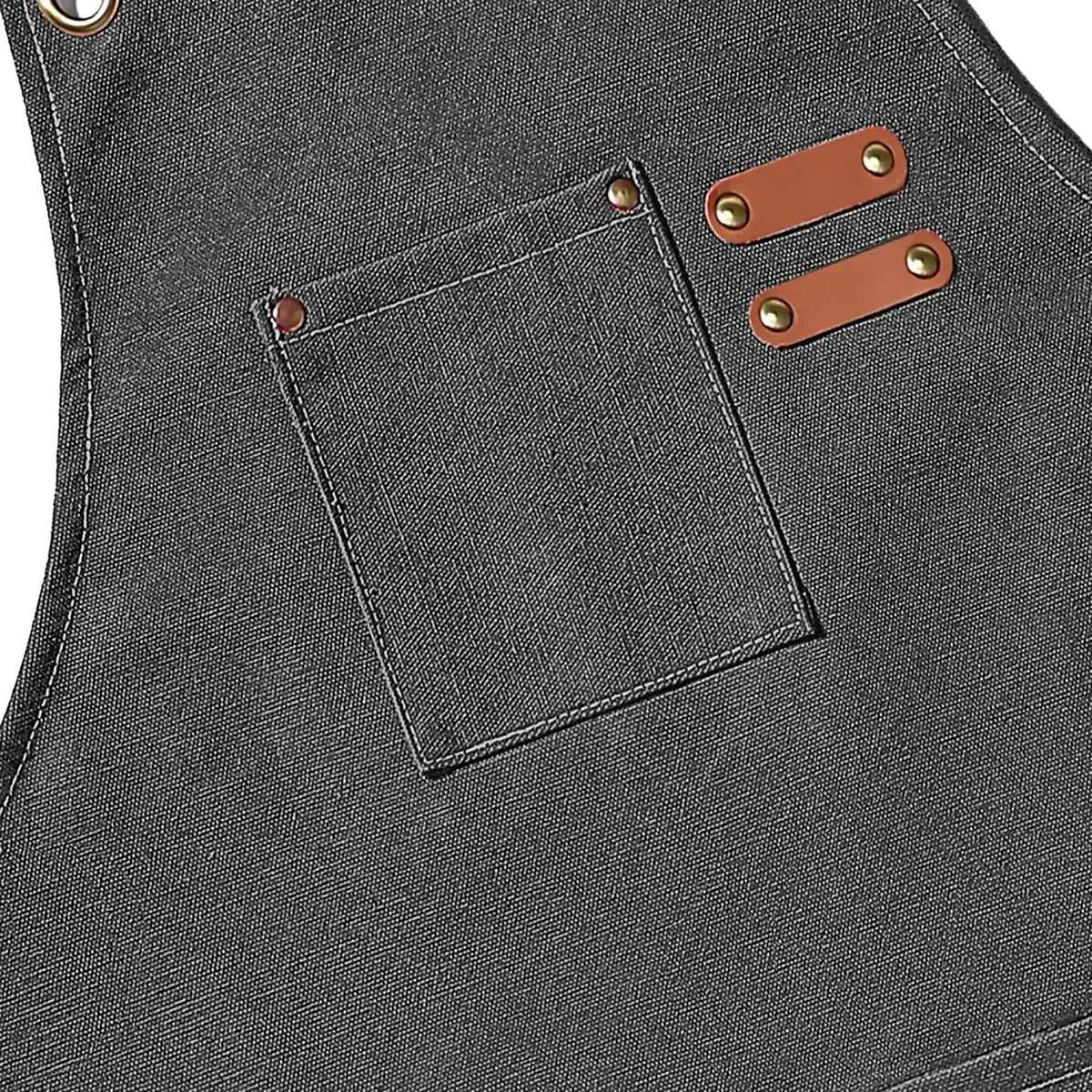 Canvas Chef Apron Cross-Back Straps – BBQ, Kitchen & Salon Canvas Chef Apron Axl