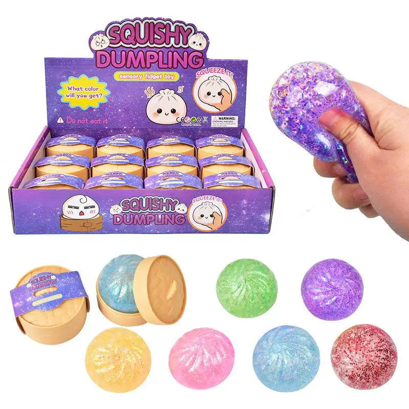 Slow Rebound Dumpling Squeeze Toy – Soft TPR Fidget Ball Squishy Fidget Toy Axl