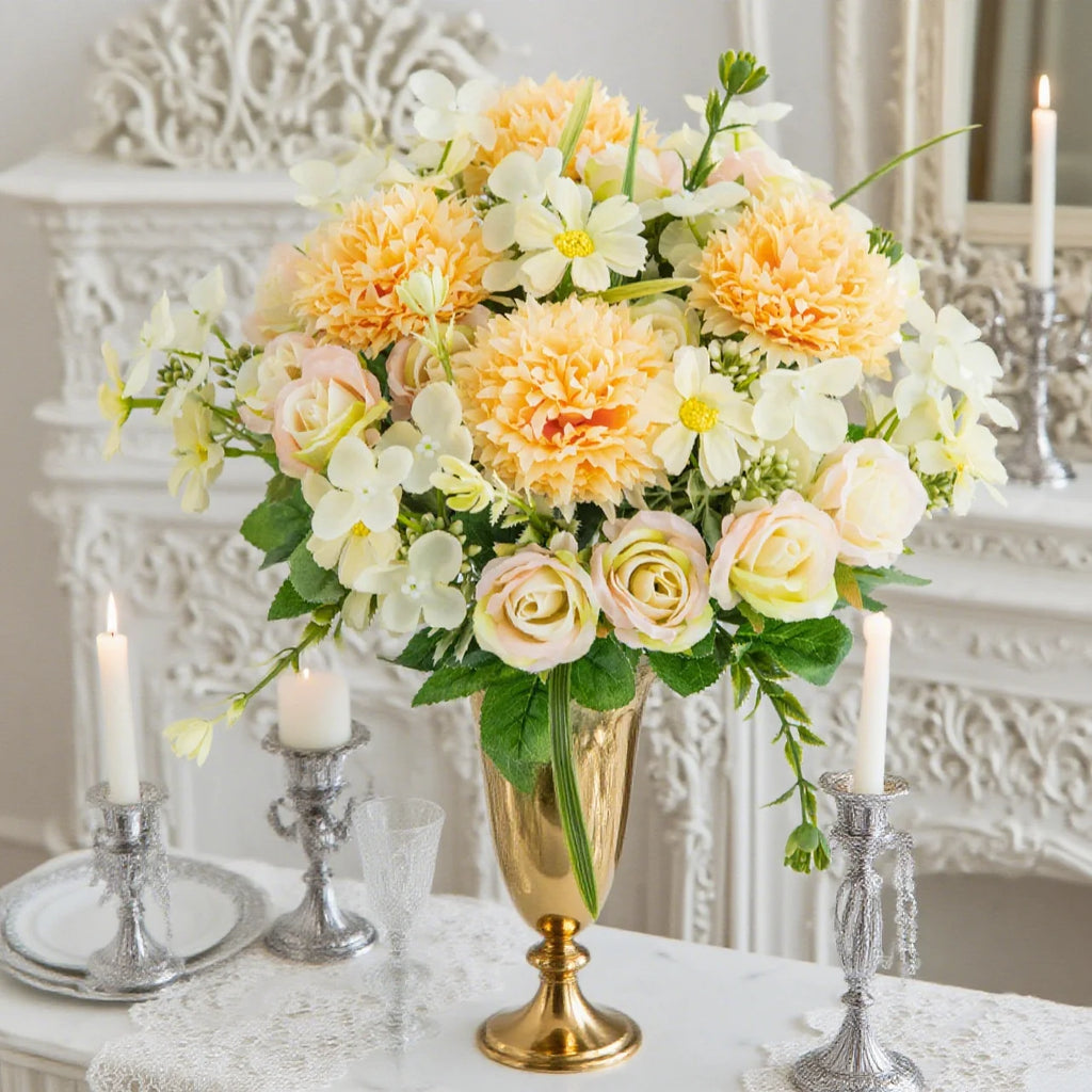Artificial Silk Rose Bouquet – Wedding & Home Décor Artificial Flower Bouquet Axl