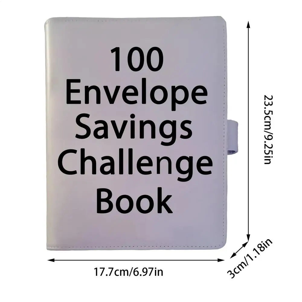 100 Envelope Challenge Binder – Budget Binder with Cash Envelopes Budget Savings Binder Axl Purple
