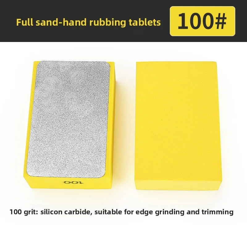 Diamond Hand Polishing Pads – Stone, Tile, Glass & Marble Block Abrasive Polishing Pad Axl yellow-1pcs