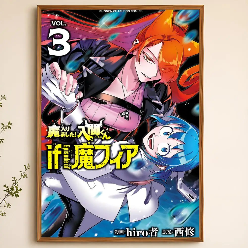 Welcome to Demon School Anime Poster – Self-Adhesive Wall Art Anime Wall Poster Axl