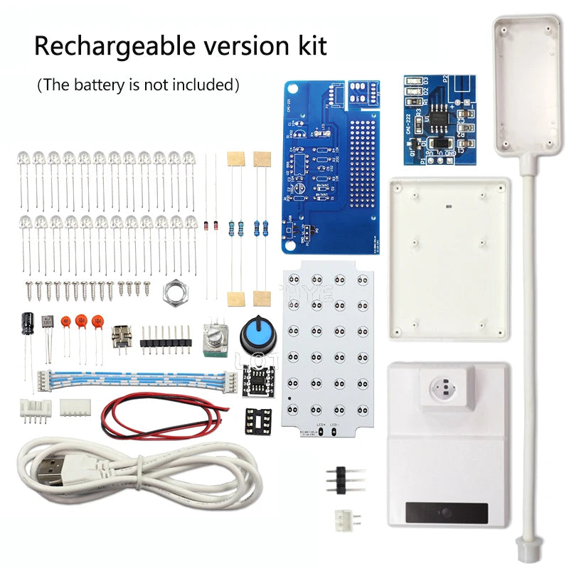 NE555 PWM LED Dimmable Lamp DIY Soldering Kit – 8.5W 5V DIY Electronics Kit Axl Rechargeable version