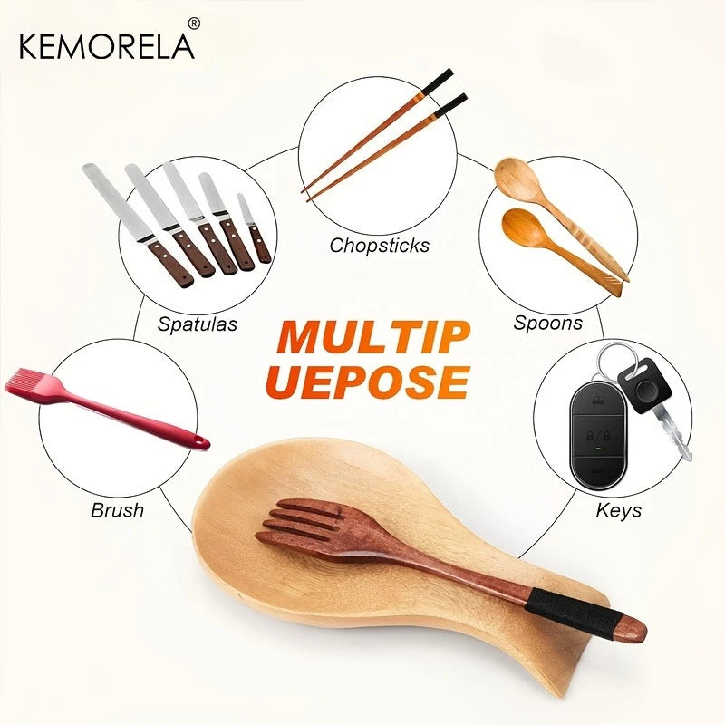 Acacia Wood Utensil Holder – Kitchen Countertop Organizer Utensil Holder Axl