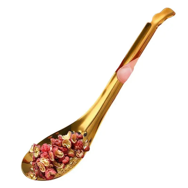 Stainless Steel Slotted Spoon – Caviar, Sauce & Filter Spoon Slotted Filter Spoon Axl