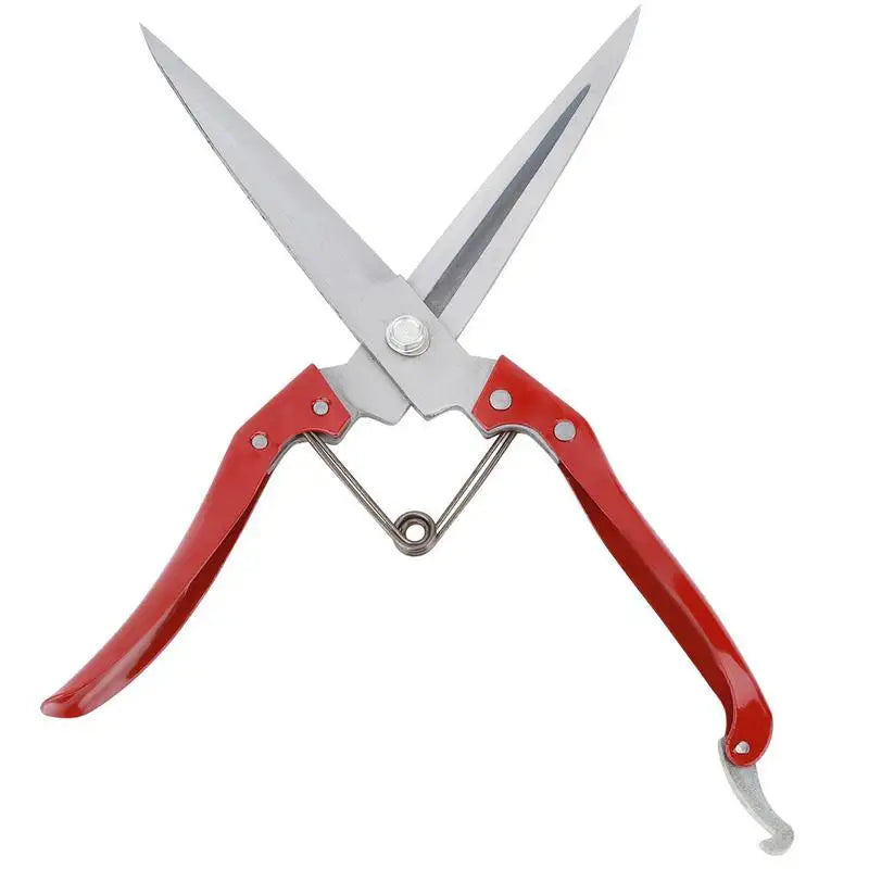 Manual Spring-Loaded Sheep Shear | Carbon Steel Wool Scissor Livestock Shearing Tool Axl