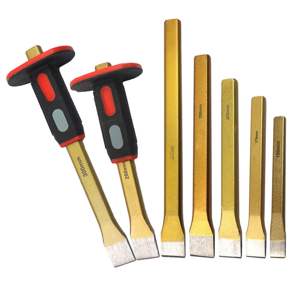 Chrome Alloy Flat Chisel – Masonry, Stone & Wood Carving Tool Masonry Chisel Axl China Mainland 175mm