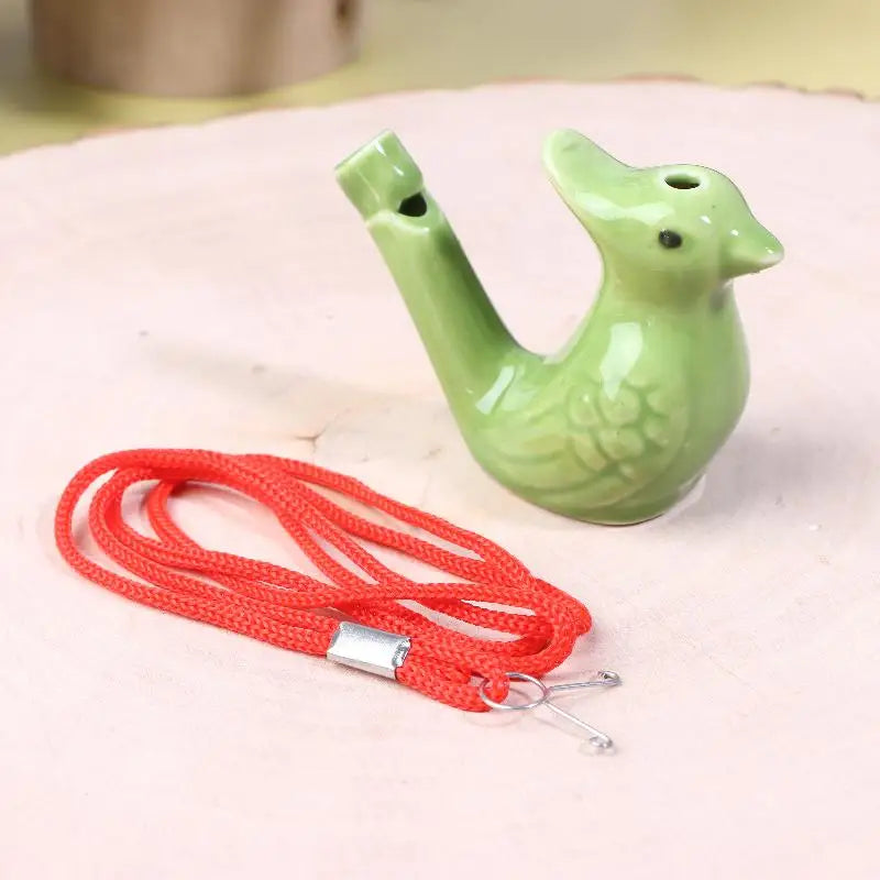 Ceramic Bird Water Whistle Set – Colorful Musical Toy 1–5 Pcs Ceramic Whistle Toy Axl Green